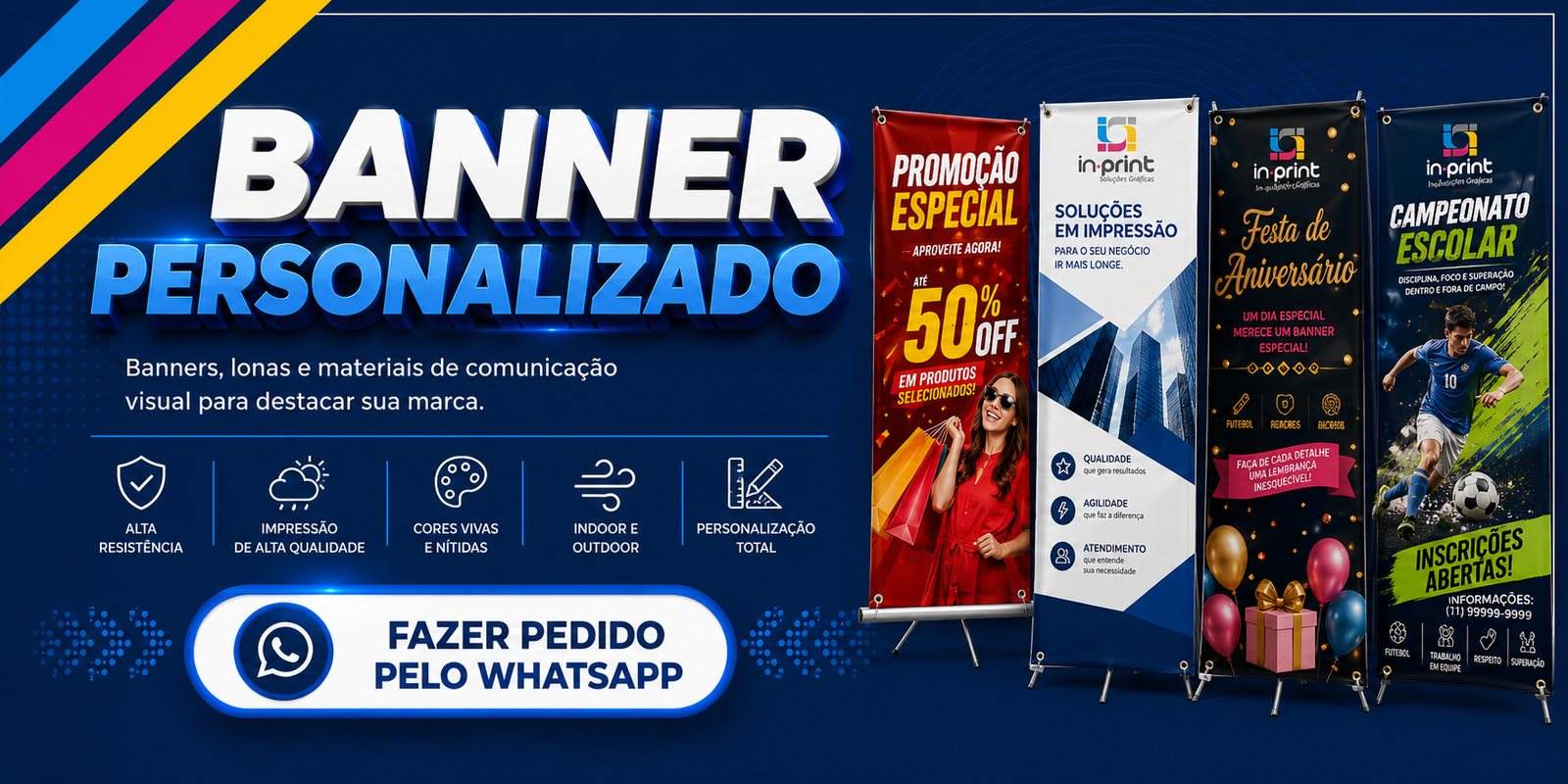 Banner personalizado — banners, lonas e materiais de comunicação visual