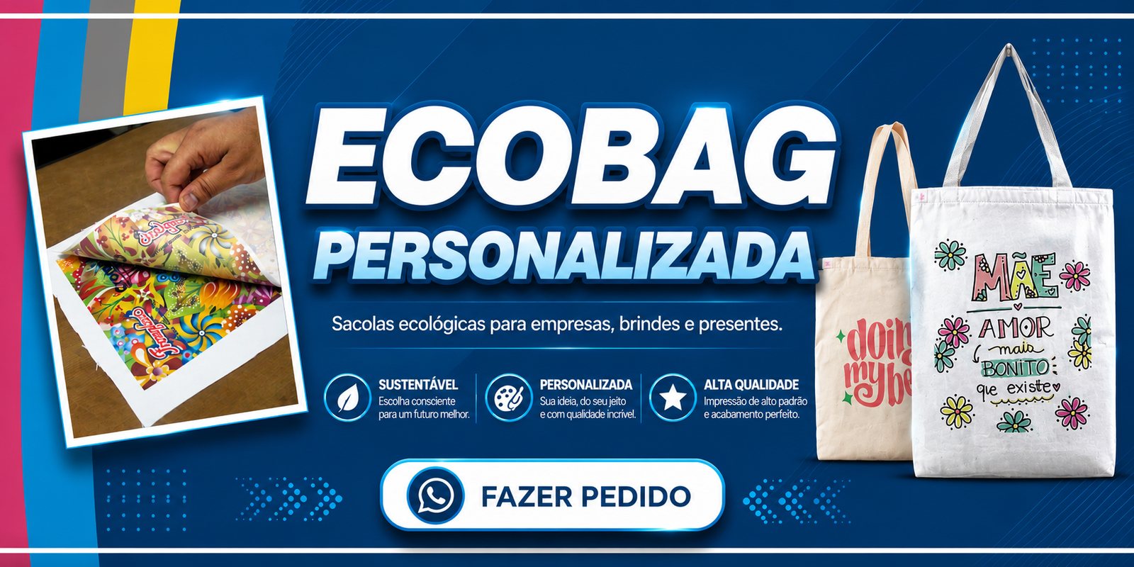 Ecobag personalizada — sacolas ecológicas para empresas, brindes e presentes