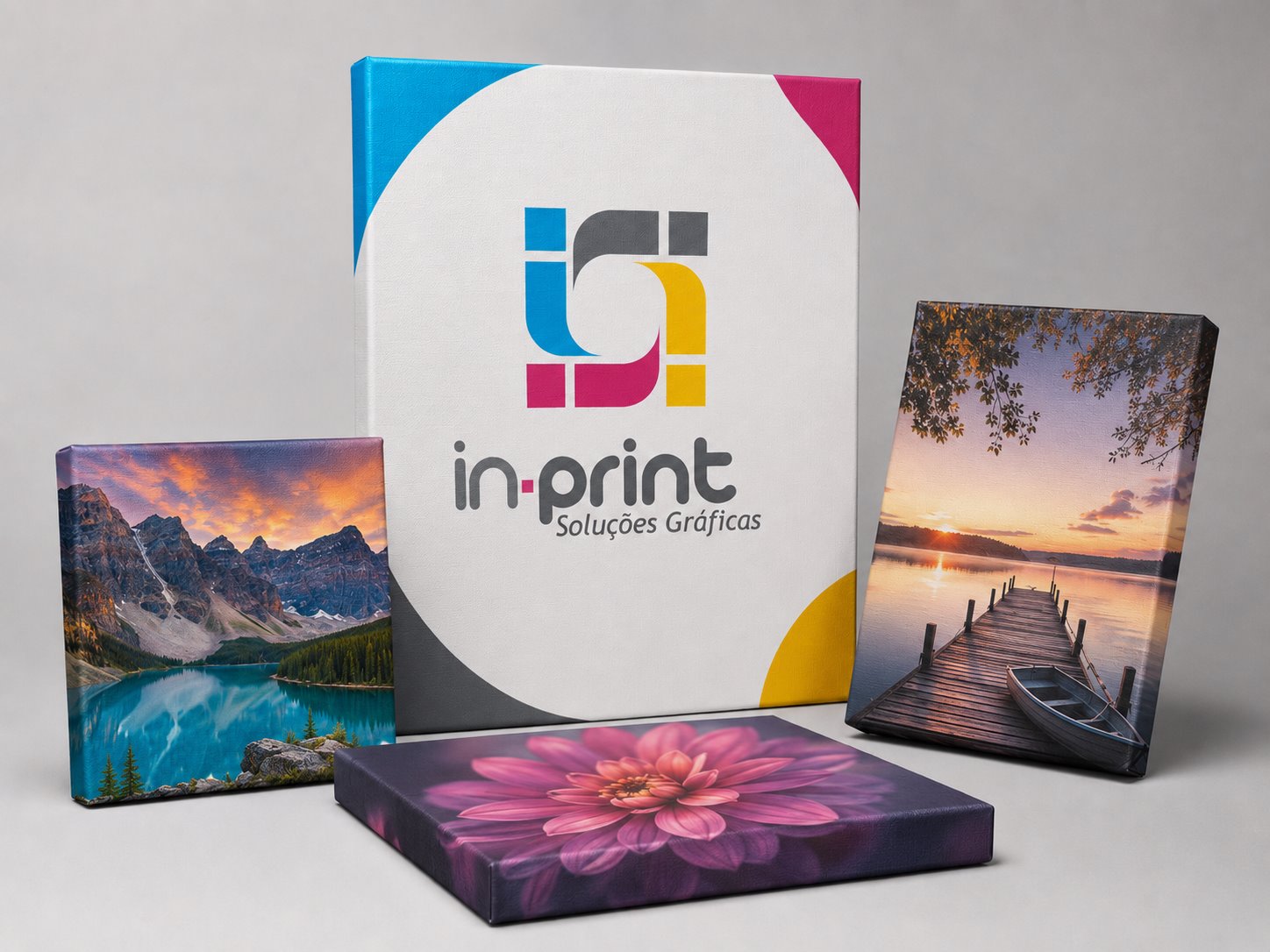 Quadros personalizados com chassi e acabamento decorativo